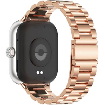 GS Jeklena zapestnica za Xiaomi Redmi Watch 5, roza in zlata