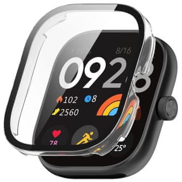 GS Ovitek 2 v 1 + kaljeno steklo za Xiaomi Redmi Watch 5, prozoren