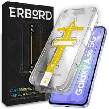 Overboard 2x kaljeno steklo za Samsung Galaxy A36 5G, zaščita za celoten zaslon Easy App