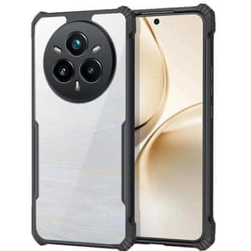 Overboard Ovitek za Realme 14 Pro+ 5G, hibridni z zaščito pred padci, črn