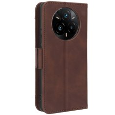 GS Realme 14 Pro+ 5G preklopni ovitek, reža za kartico, rjava