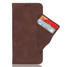 GS Realme 14 Pro+ 5G preklopni ovitek, reža za kartico, rjava