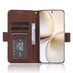 GS Realme 14 Pro+ 5G preklopni ovitek, reža za kartico, rjava