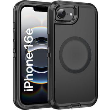 Overboard Ovitek z okvirjem za iPhone 17e / 16e, za MagSafe, črn