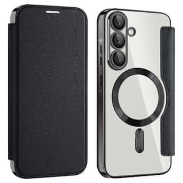 GS Ovitek za Samsung Galaxy A26 5G z RFID denarnico MagSafe z zaščito kamere, črn