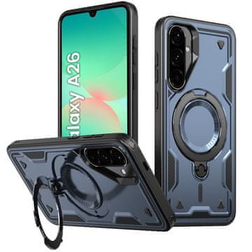 GS Ovitek za Samsung Galaxy A26 5G, vojaški MagSafe, moder