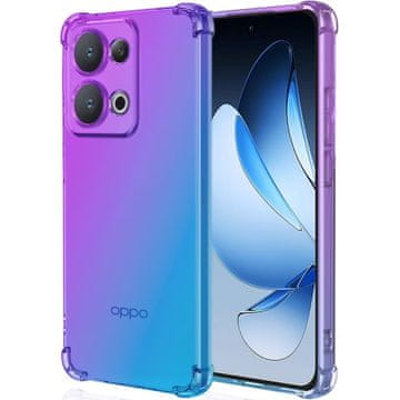 GS Ovitek za Oppo Reno 13 Gradient, odporen proti padcem, vijoličen/moder