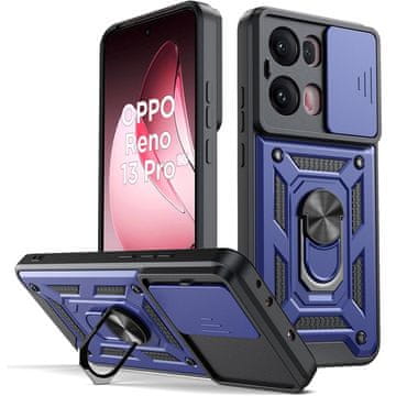 GS Oklepni ovitek za Oppo Reno 13 Pro, CamShield Slide, moder
