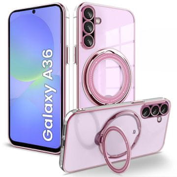 GS Magnetni ovitek za Samsung Galaxy A36 5G, za MagSafe, roza