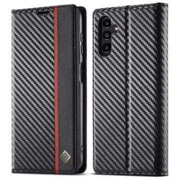 LC.IMEEKE Ovitek za Samsung Galaxy A36 5G, karbonski , črn