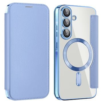 GS Ovitek za Samsung Galaxy A36 5G z RFID denarnico MagSafe z zaščito kamere, moder
