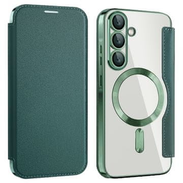 GS Ovitek za Samsung Galaxy A36 5G z RFID denarnico MagSafe z zaščito kamere, zelen
