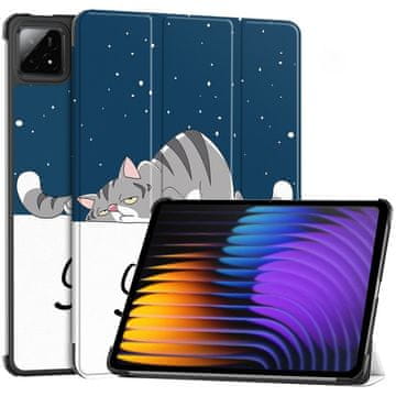 GS Ovitek za Xiaomi Pad 8 / 8 Pro / 7 / 7 Pro, Smartcase, speča mačka