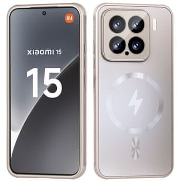 GS Ovitek za Xiaomi 15, MagSafe, titanovo zlato