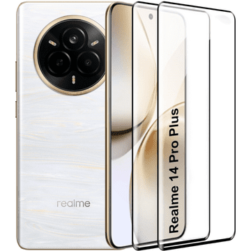 GS 2x 3D kaljeno steklo za Realme 14 Pro+ 5G, črn okvir