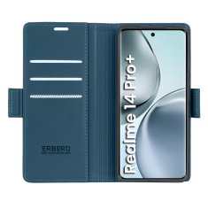 Overboard Ovitek za Realme 14 Pro+ 5G, sijoč liči , denarnica z zavihkom, moder