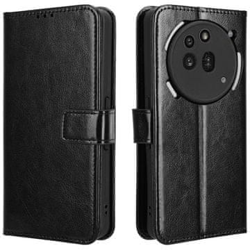GS Ovitek denarnica Crazy Horse za Nothing Phone 3A Pro, črn