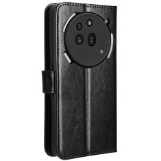 GS Ovitek denarnica Crazy Horse za Nothing Phone 3A Pro, črn