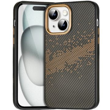 GS Ovitek za iPhone 15, Milky Way, zlat