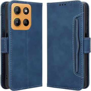 GS Preklopni ovitek za Motorola Moto G17 / G17 Power / G15 / G15 Power, reža za kartico, temno modra