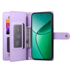 GS Realme 14 Pro 5G preklopni ovitek, denarnica z zadrgo, vijoličen