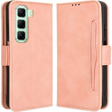 GS Preklopni ovitek za Infinix Hot 50 4G, reža za kartico, roza