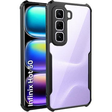 Overboard Ovitek za Infinix Hot 50 4G, hibridni z zaščito pred padci, črn