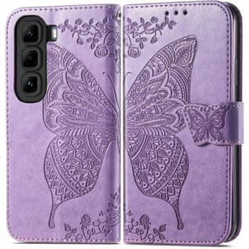 GS Ovitek za Infinix Hot 50 4G, metuljček, vijoličen