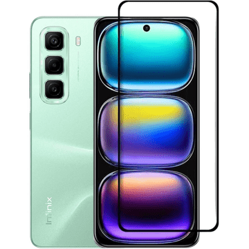 GS 3D kaljeno steklo za Infinix Hot 50 4G, črn okvir