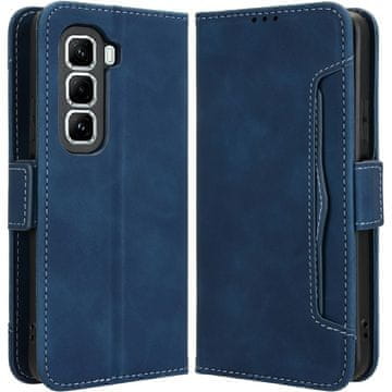GS Preklopni ovitek za Infinix Hot 50 Pro+ 4G, reža za kartico, temno moder