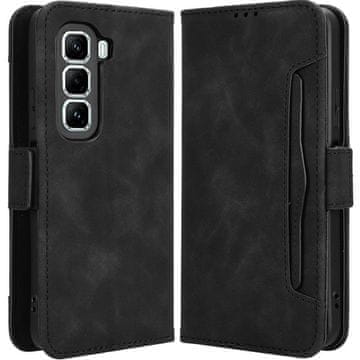 GS Preklopni ovitek za Infinix Hot 50 Pro+ 4G, reža za kartico, črn