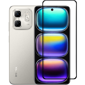 GS 3D kaljeno steklo za Infinix Hot 50i 4G, črn okvir