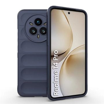 GS Realme 14 Pro 5G igralni ovitek, odporen proti udarcem, temno moder