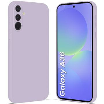GS Ovitek za Samsung Galaxy A36 5G, Silikonski Lite, vijoličen