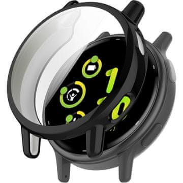 GS Ovitek 2 v 1 z zaščitnim steklom za Garmin Vivoactive 5, črn