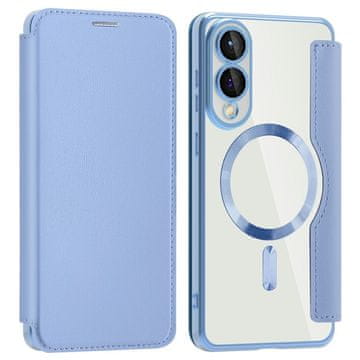 GS Ovitek za Samsung Galaxy S25 Edge z RFID denarnico MagSafe z zaščito kamere, moder