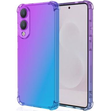 GS Ovitek za Samsung Galaxy S25 Edge, odporen proti padcem, vijoličen/moder