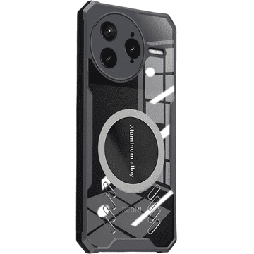 GS Ovitek za Xiaomi Poco F7 Ultra, z magnetno ploščo, prozoren / črn