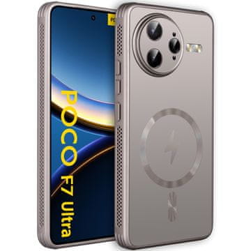 GS Ovitek za Xiaomi Poco F7 Ultra, MagSafe, titanovo zlat