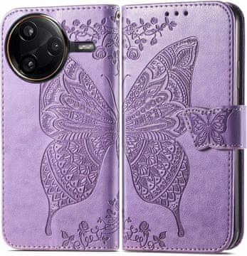 GS Ovitek za Xiaomi Poco F7 Ultra, metuljček, vijoličen
