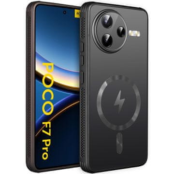 GS Ovitek za Xiaomi Poco F7 Pro, MagSafe, črn