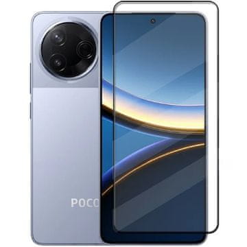 GS 3D kaljeno steklo za Xiaomi Poco F7 Pro, črn okvir