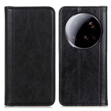 GS Ovitek s preklopom za Xiaomi 15 Ultra, usnje, črne barve