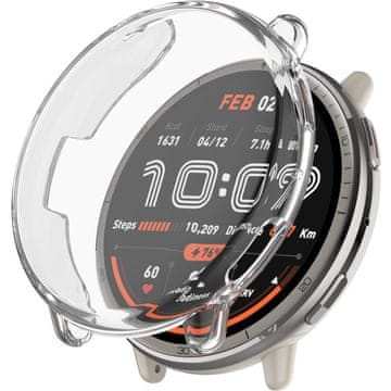 GS 2v1 ovitek z zaščitnim ščitnikom za zaslon za Amazfit Active 2, prozoren