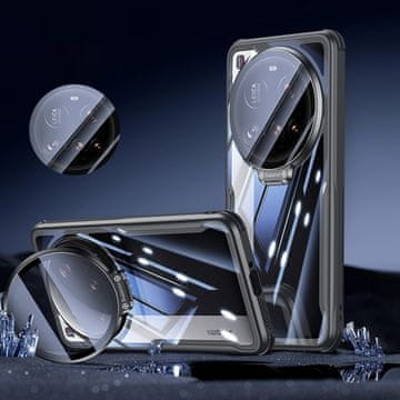 GS Ovitek za Xiaomi 15 Ultra, prozoren ovitek s stojalom, prozoren