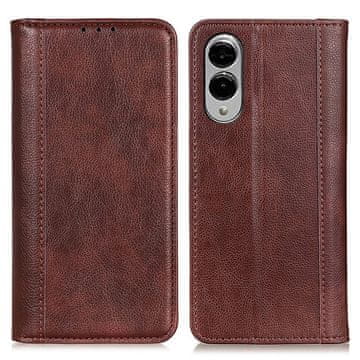 GS Usnjen ovitek za Samsung Galaxy S25 Edge, rjav