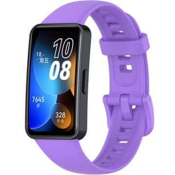 GS Silikonski pašček za Huawei Band 8 / Huawei Band 9 / Huawei Band 10, vijoličen
