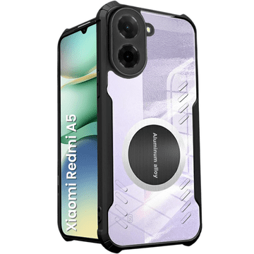 GS Ovitek za Xiaomi Redmi A5, z magnetno ploščo, prozoren / črn