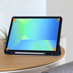 Overboard Ovitek za Samsung Galaxy Tab S10 FE+ Plus, Smartcase z držalom za pisalo, temno moder