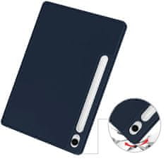 Overboard Ovitek za Samsung Galaxy Tab S10 FE+ Plus, Smartcase z držalom za pisalo, temno moder